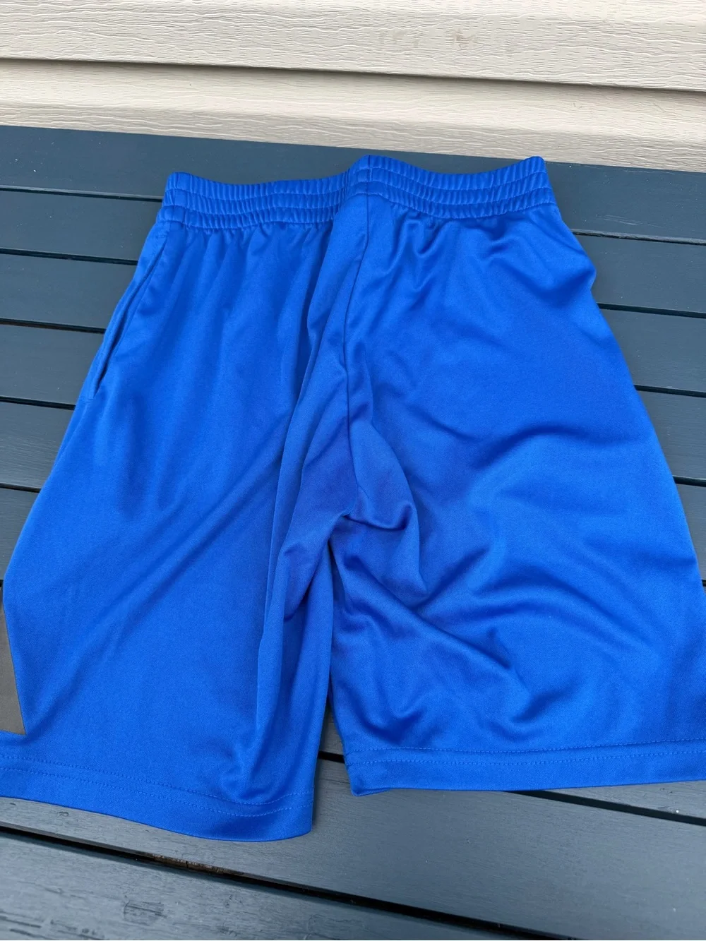 adidas Grey Graphic Basketball T-Shirt & Blue Athletic Shorts Kids Matching Set